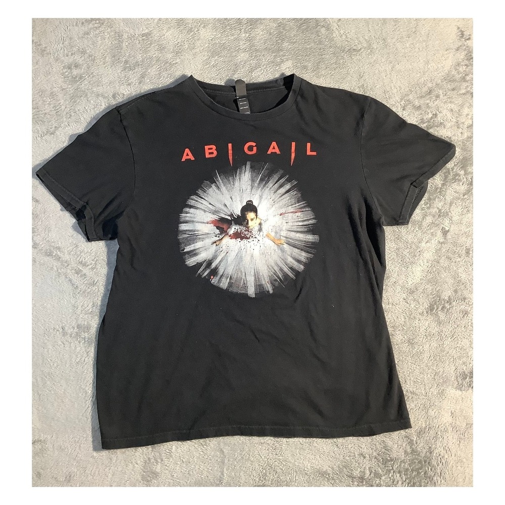 District Abigail 2024 Horror Movie Ballerina Graphic T-Shirt Black Men's Size L‎